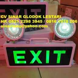 LED Emergency EXIT Twin Lamp